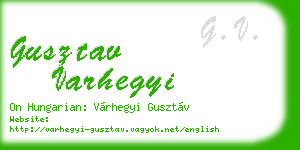 gusztav varhegyi business card