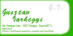 gusztav varhegyi business card